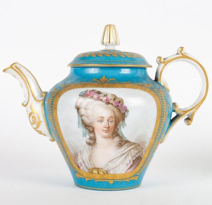 19th Century Napoleon III Service Tête À Tête from Sèvres Porcelain, Set of 6-WFS-1778240