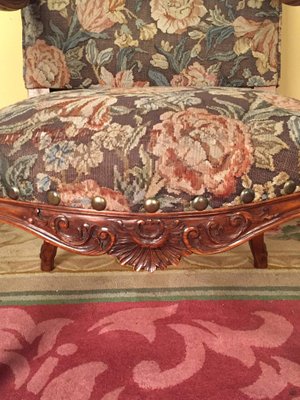 19th Century Neo Baroque Armchair in Walnut, 1850s-FLW-1401876