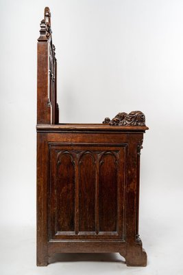 19th Century Neo-Gothic Walnut Armchair-WFS-1419035