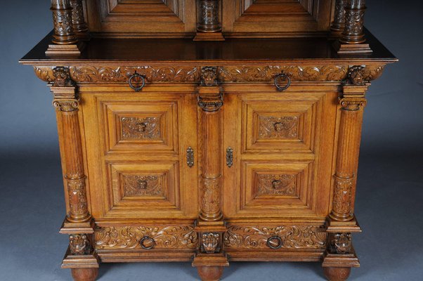 19th Century Neo Renaissance Cabinet in Oak, 1890s-FLW-1402109