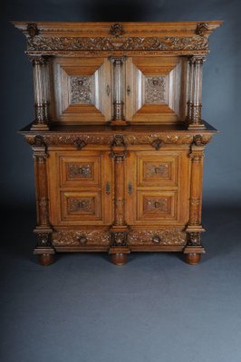 19th Century Neo Renaissance Oak Cabinet, 1890s-FLW-1402331