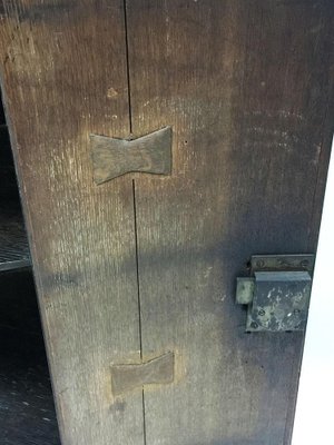 19th Century Oak Hanging Corner Cupboard-UCH-1224583