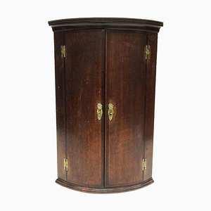 19th Century Oak Hanging Corner Cupboard-UCH-1224583