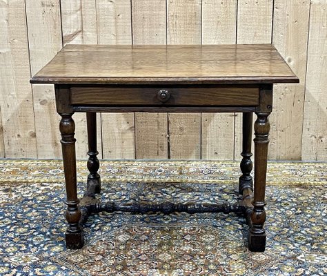 19th Century Oak Side Table-QYF-1785375