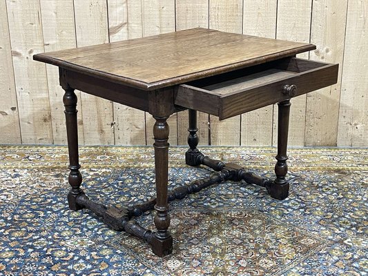 19th Century Oak Side Table-QYF-1785375