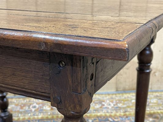 19th Century Oak Side Table-QYF-1785375