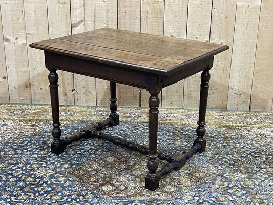 19th Century Oak Side Table-QYF-1785375