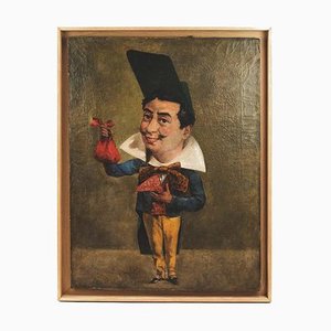 19th Century Oil on Canvas Caricature by Armand Désiré Gautier-CEJ-626746