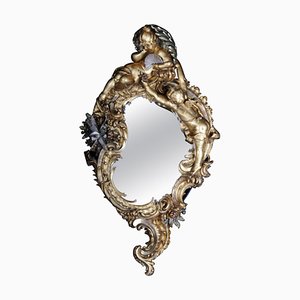 19th Century Ornate Rococo Mirror in Giltwood, Paris, 1870s-FLW-1402186