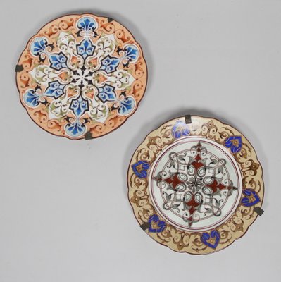 19th Century Painted Porcelain Dishes, Set of 2-NE-912695