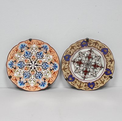 19th Century Painted Porcelain Dishes, Set of 2-NE-912695