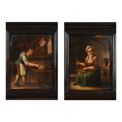 19th Century Paintings, Set of 2-NQ-736458