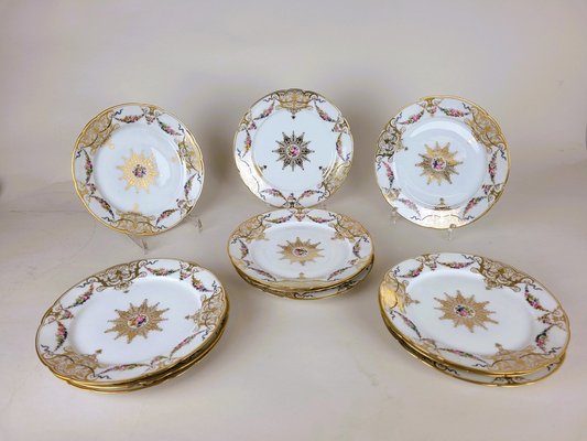 19th Century Porcelain Plates from Macé, Sèvres, Set of 12-SYQ-1802010