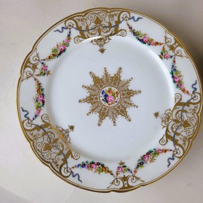 19th Century Porcelain Plates from Macé, Sèvres, Set of 12-SYQ-1802010