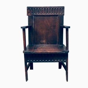 19th Century Primitive Folk Art Armchair-RQV-2036281