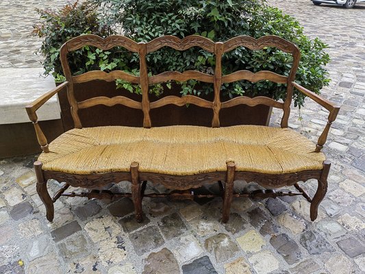 19th Century Provencal 3-Seater Sofa in Walnut-ZFY-1789324