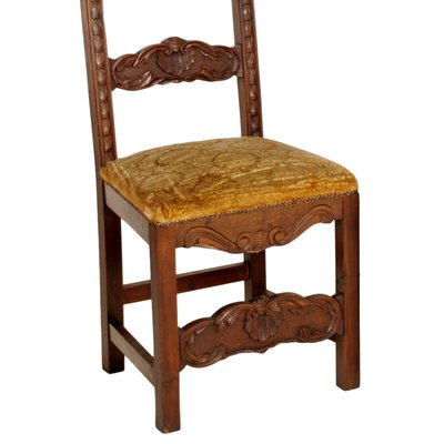 19th Century Renaissance Style Carved Walnut Dining Chairs, Set of 6-NJV-575138