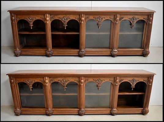 19th Century Renaissance Style Walnut Sideboard-RVK-729823