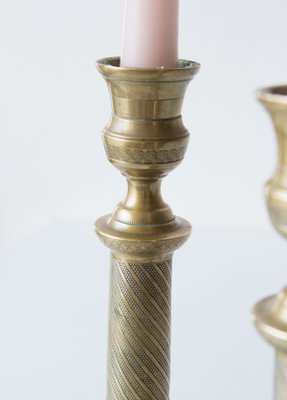 19th Century Restoration Bronze Candleholders, Set of 2-JWI-1361849