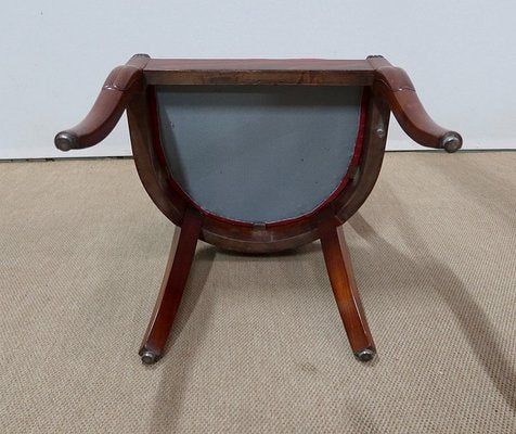 19th Century Restoration Period Mahogany Gondola Chairs, Set of 4-RVK-1146826