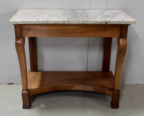 19th Century Restoration Period Walnut Console Table-RVK-746551