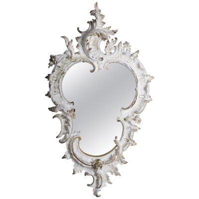 19th Century Rococo Decorated Wall Mirror, 1870s-FLW-1402160