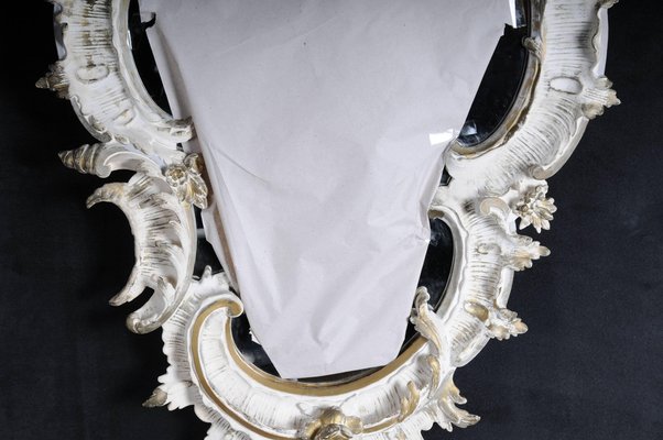 19th Century Rococo Decorated Wall Mirror, 1870s-FLW-1402160