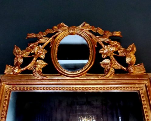 19th Century Rococo Style French Giltwood Mirror-QRS-674546