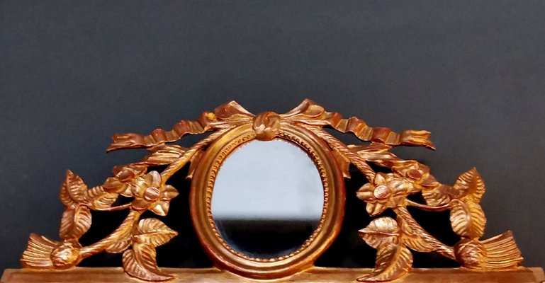 19th Century Rococo Style French Giltwood Mirror-QRS-674546