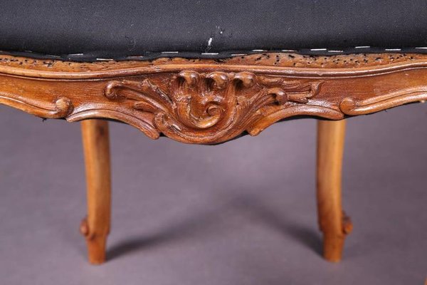 19th Century Rococo Walnut Dining Chair-FLW-1401927