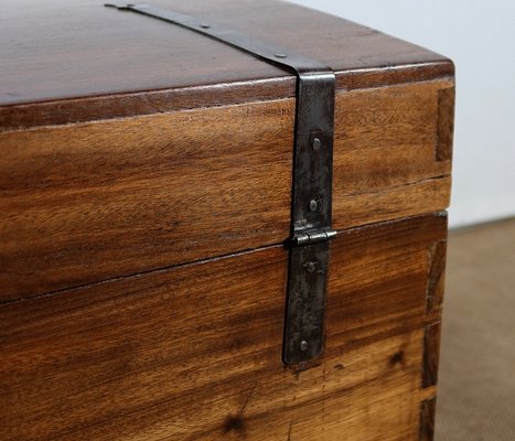 19th Century Rounded Solid Teak Chest-RVK-1179118