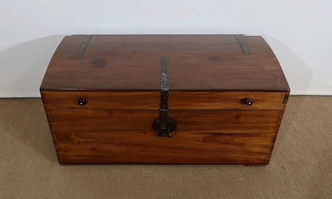 19th Century Rounded Solid Teak Chest-RVK-1179118