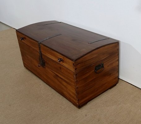 19th Century Rounded Solid Teak Chest-RVK-1179118