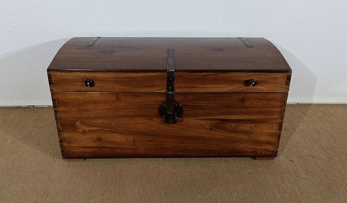 19th Century Rounded Solid Teak Chest-RVK-1179118