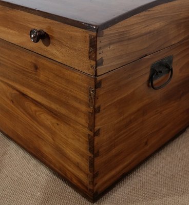 19th Century Rounded Solid Teak Chest-RVK-1179118