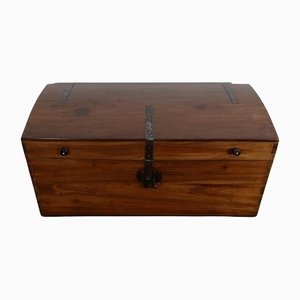 19th Century Rounded Solid Teak Chest-RVK-1179118