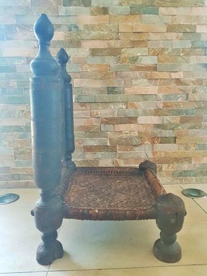 19th Century Rustic Stool-POM-582616