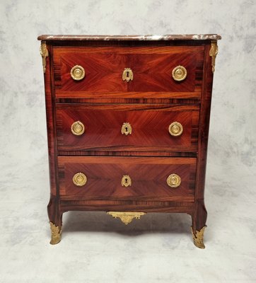 19th Century Satin & Amaranth Dresser of Two Style Transition-BSB-1115299