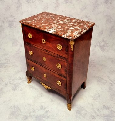 19th Century Satin & Amaranth Dresser of Two Style Transition-BSB-1115299