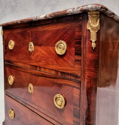 19th Century Satin & Amaranth Dresser of Two Style Transition-BSB-1115299