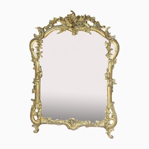 19th Century Sculpted and Golden Wooden Mirror-WSV-1367308