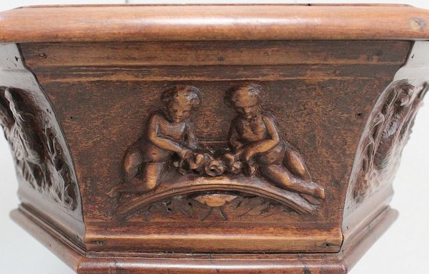 19th Century Sculptural Chestnut Planter-RVK-703032