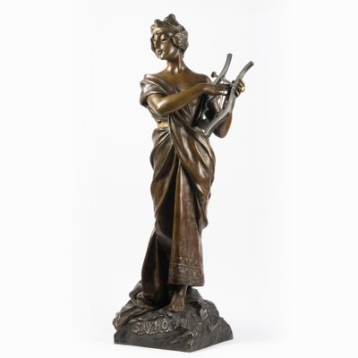 19th Century Sculpture in Patinated Bronze attributed to Emmanuel Villanis-WFS-2041564