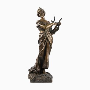 19th Century Sculpture in Patinated Bronze attributed to Emmanuel Villanis-WFS-2041564