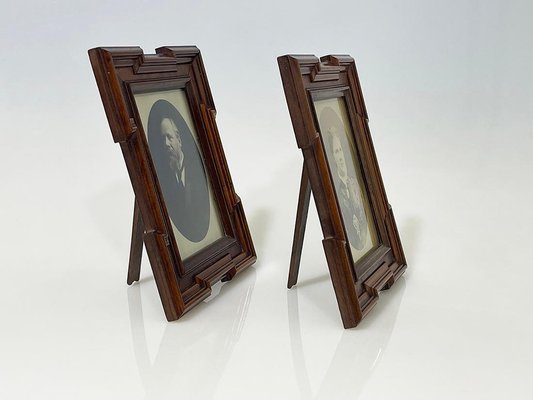 19th Century Set of Wooden Frames with Dutch Royals, 1878, Set of 2-UCH-1796156