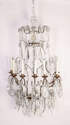 19th Century Seven Branch Cut-Glass Wall Lights, Set of 2-MBH-1032102