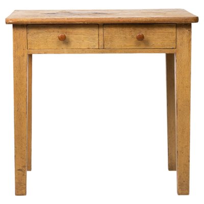 19th Century Simple Swedish Faux Paint Side Table-MJF-1396149