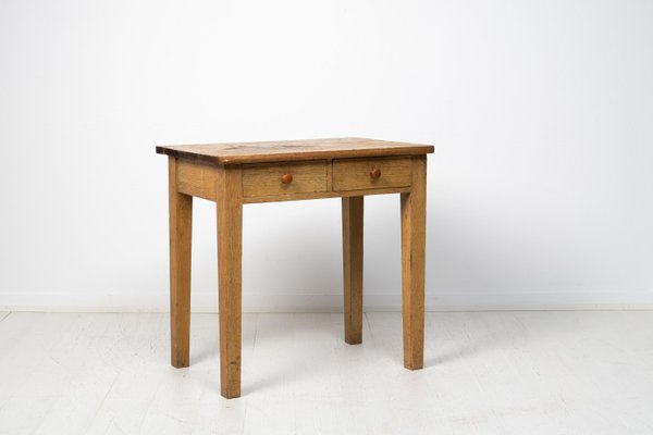 19th Century Simple Swedish Faux Paint Side Table-MJF-1396149