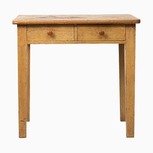 19th Century Simple Swedish Faux Paint Side Table-MJF-1396149