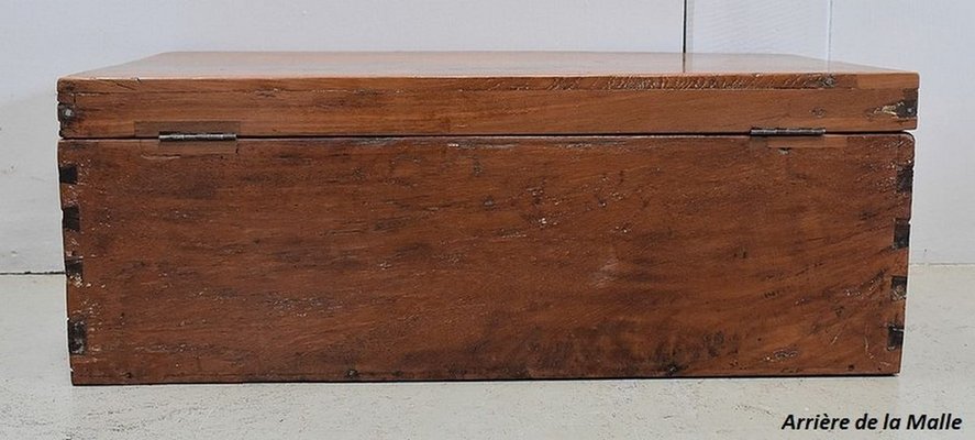 19th Century Solid Ash Trunk with Iron Handles-RVK-724802